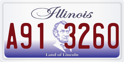 IL license plate A913260