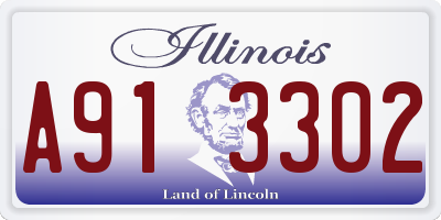 IL license plate A913302