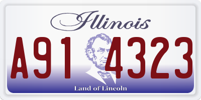 IL license plate A914323