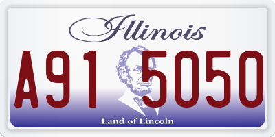 IL license plate A915050