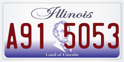 IL license plate A915053