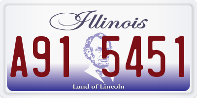 IL license plate A915451