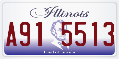 IL license plate A915513