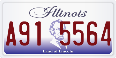 IL license plate A915564