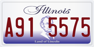 IL license plate A915575
