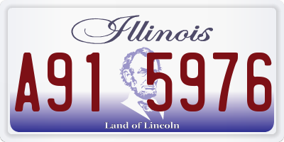 IL license plate A915976