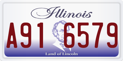 IL license plate A916579