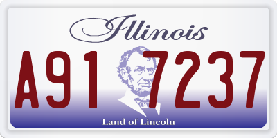 IL license plate A917237