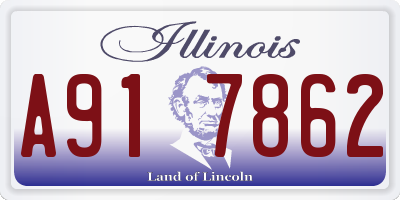 IL license plate A917862