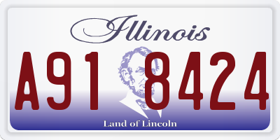 IL license plate A918424