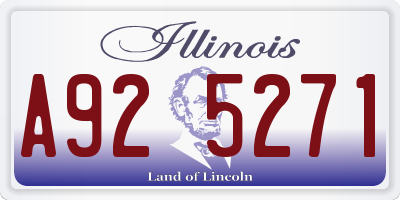 IL license plate A925271
