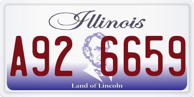 IL license plate A926659