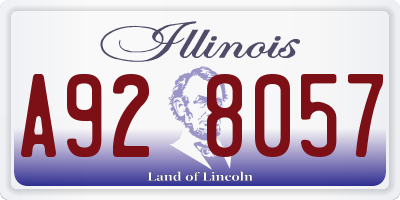 IL license plate A928057