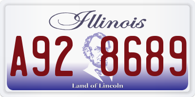 IL license plate A928689