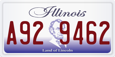 IL license plate A929462