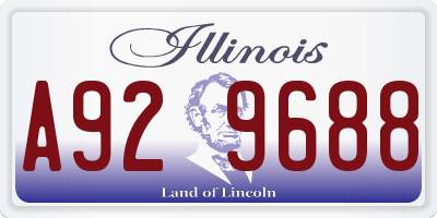IL license plate A929688