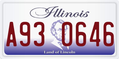 IL license plate A930646