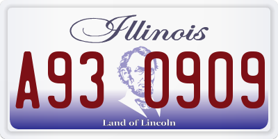 IL license plate A930909