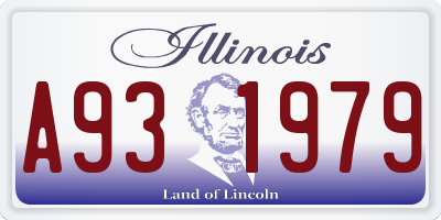 IL license plate A931979