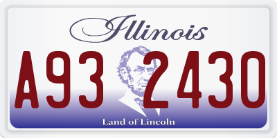 IL license plate A932430