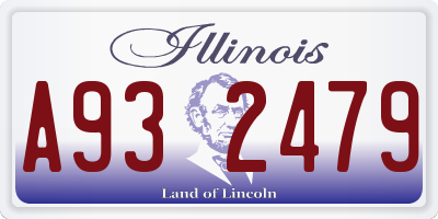 IL license plate A932479