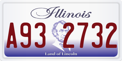 IL license plate A932732