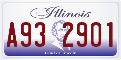 IL license plate A932901