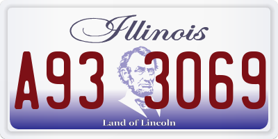 IL license plate A933069