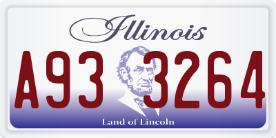 IL license plate A933264