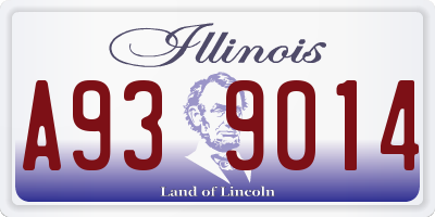 IL license plate A939014