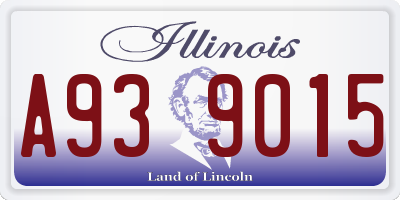 IL license plate A939015