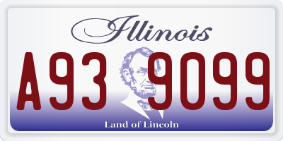 IL license plate A939099