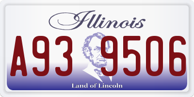 IL license plate A939506