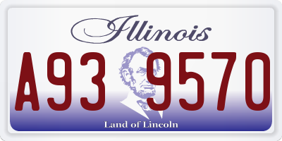 IL license plate A939570
