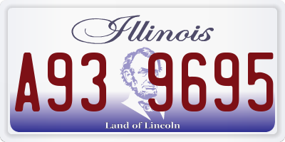 IL license plate A939695