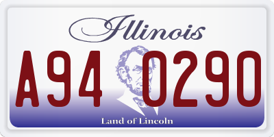 IL license plate A940290
