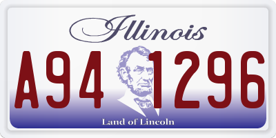 IL license plate A941296