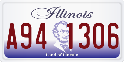 IL license plate A941306