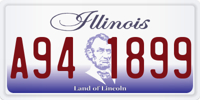 IL license plate A941899