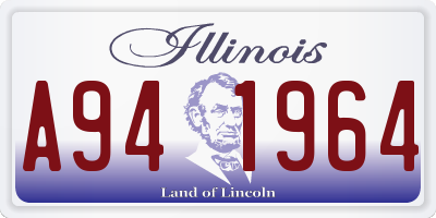 IL license plate A941964