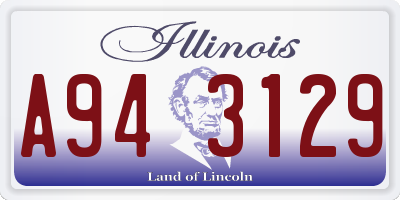 IL license plate A943129