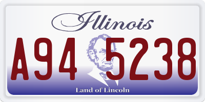IL license plate A945238
