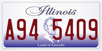 IL license plate A945409
