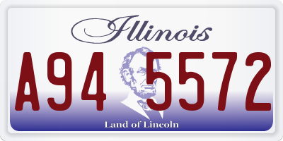 IL license plate A945572