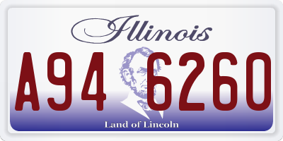 IL license plate A946260