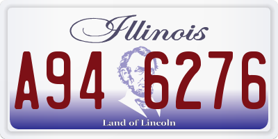 IL license plate A946276