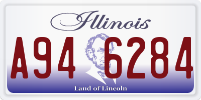 IL license plate A946284