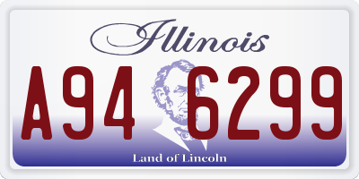 IL license plate A946299