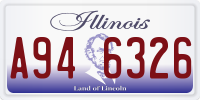 IL license plate A946326