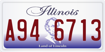 IL license plate A946713